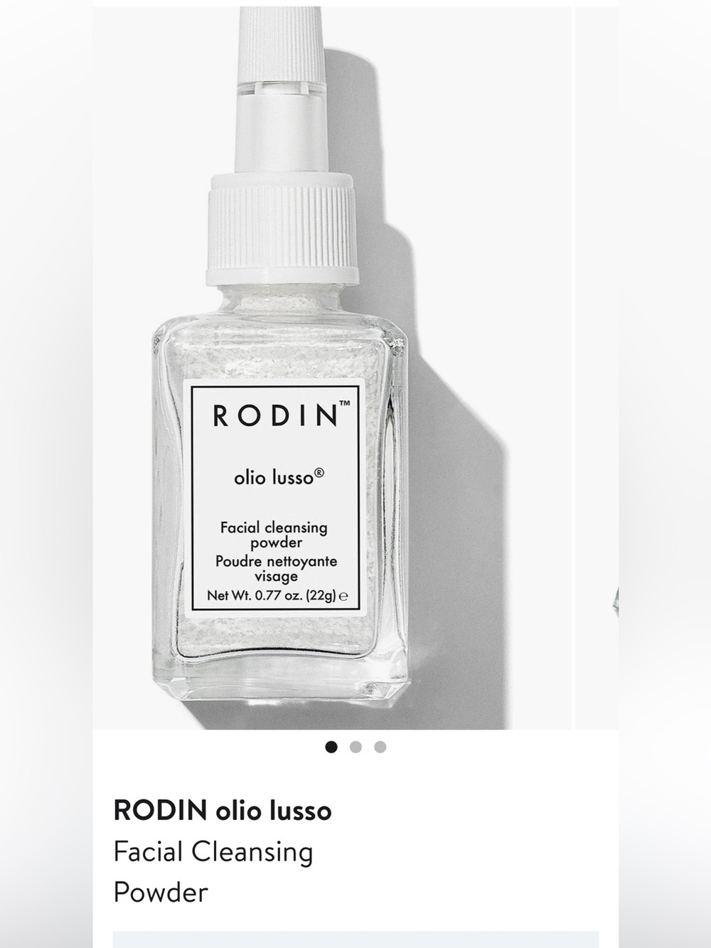 Rodin olio lusso White Facial Cleansing Powder - Gentle Exfoliating Cleanser.